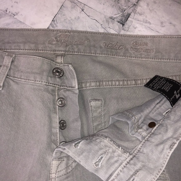 7 For All Mankind Rickie Destroyed Boyfriend Jeans - Picture 5 of 6